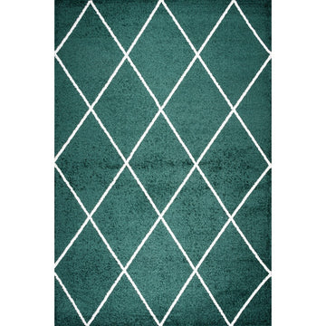 Cole Minimalist Diamond Trellis Area Rug